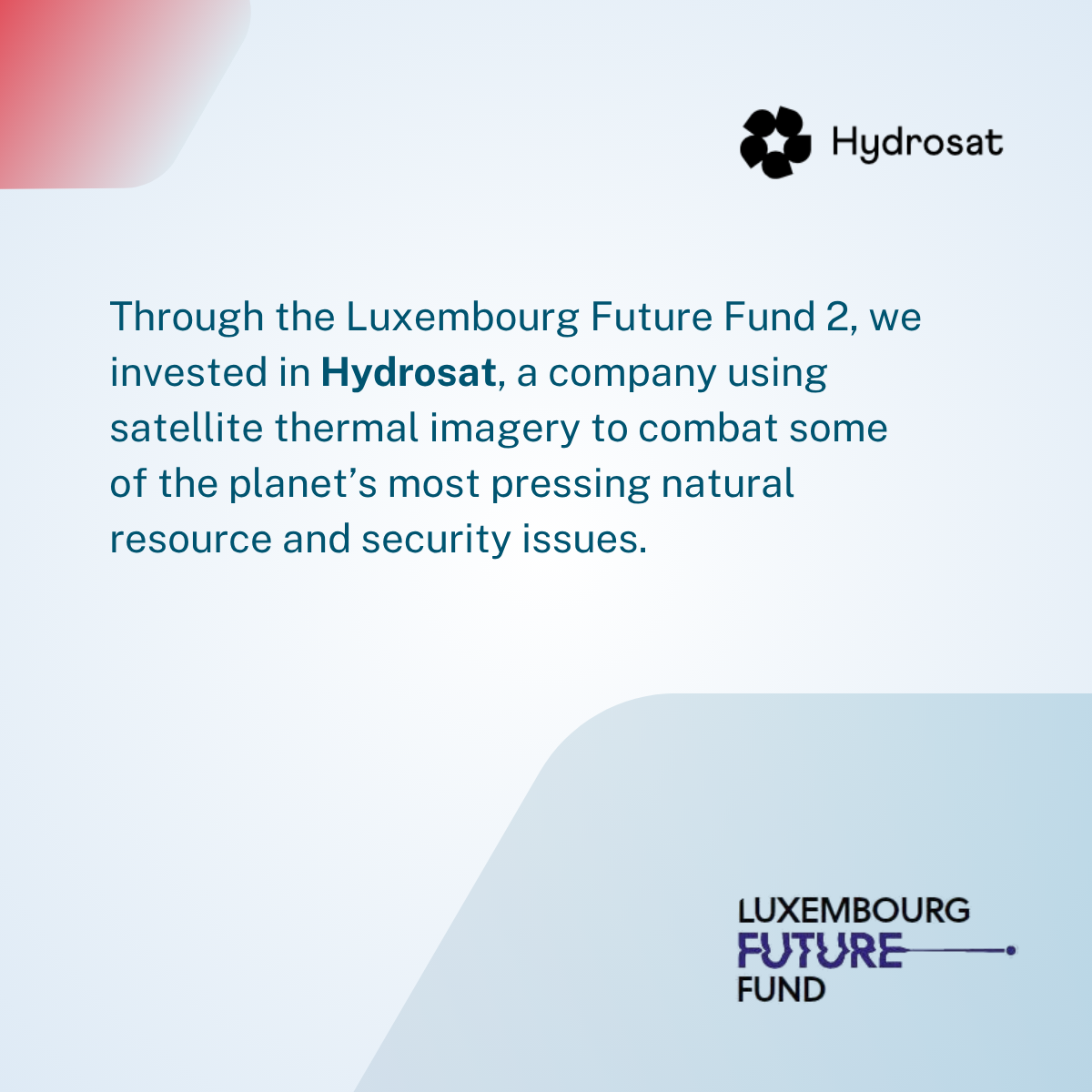 Luxembourg Future Fund invests in Hydrosat to tackle global challenges with satellite technology